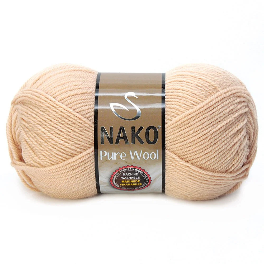 nako markasına ait 219 Deve Tüyü kodlu pure wool örgü ipi