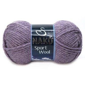nako markasına ait 23331 Melanj Mürdüm kodlu sport wool örgü ipi