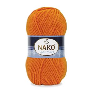 nako markasına ait 93 Turuncu kodlu sport wool örgü ipi