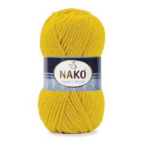 nako markasına ait 1253 Sarı kodlu sport wool örgü ipi