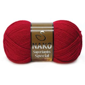 nako markasına ait 4426 Kırmızı kodlu superlambs special örgü ipi